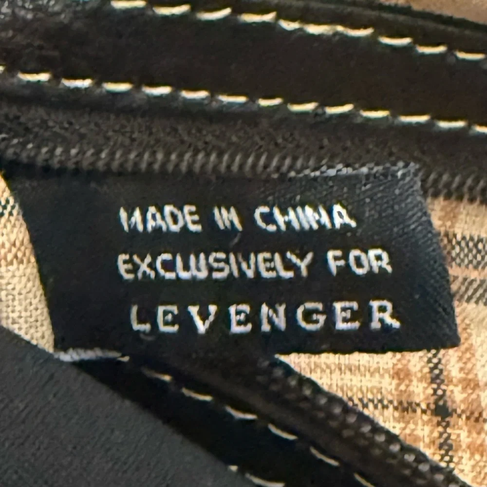 Levenger Dark Brown Leather Duffel Weekender Travel Carry On Fits 16” Laptop